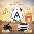 Premium Quality Architect Car & Bike Stickers