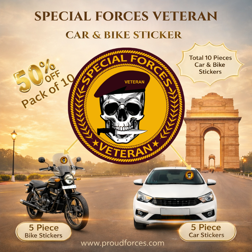Premium Quality Special Forces Veteran Car & Bike Stickers