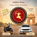 Premium Quality Shree Ram Car & Bike Stickers