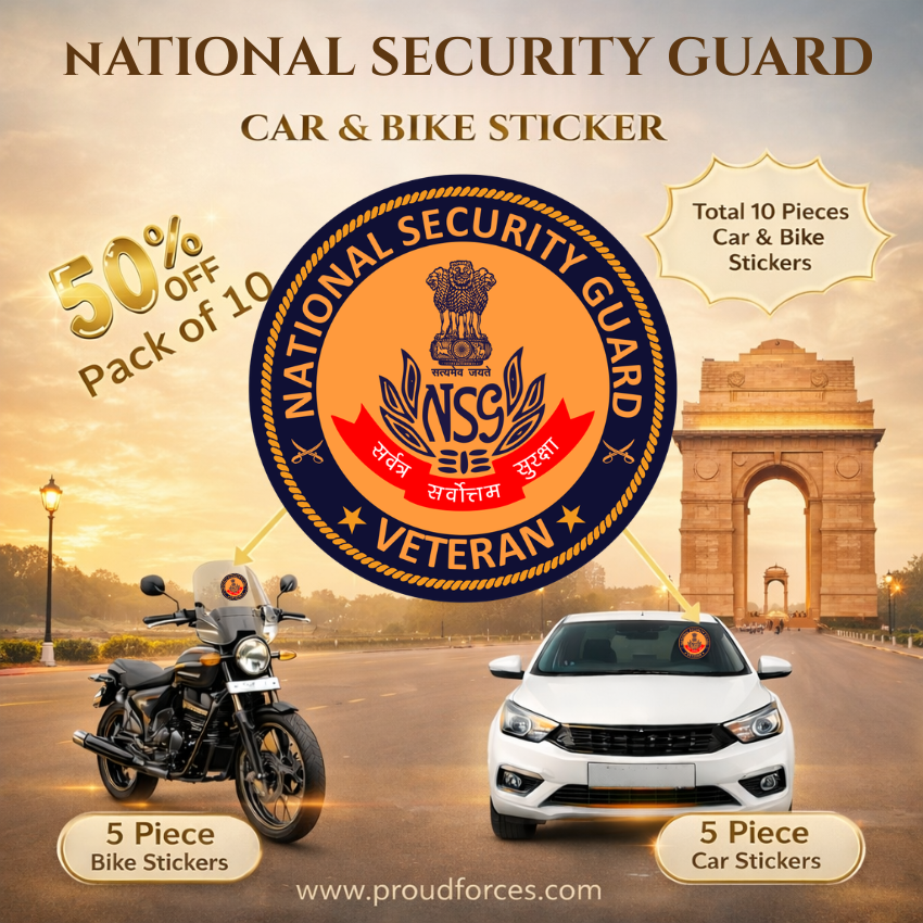 NSG Officer Veteran Cap & Sticker Combo