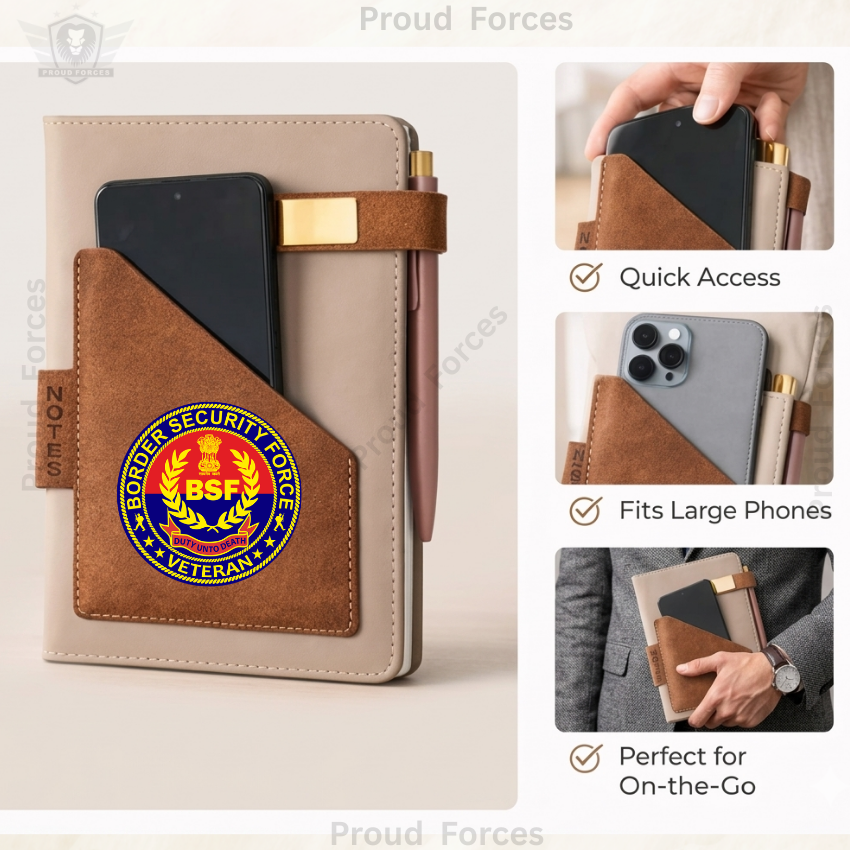BSF Veteran Office Notebook with Phone & Pen Holder