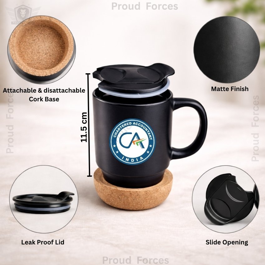 Chartered Accountant (CA) Matte Finish Coffee Mug with Cork Base