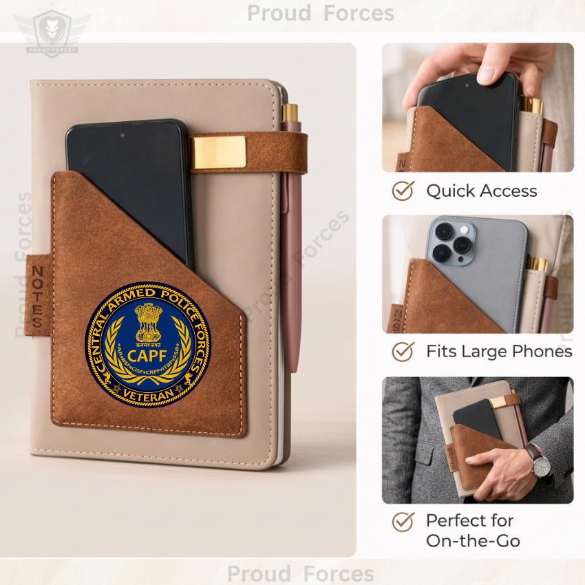 CAPF Veteran Office Notebook with Phone & Pen Holder