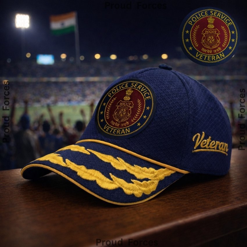 Police Service Flag Officers’ Veteran Baseball Cap (Blue Color) - Premium Quality