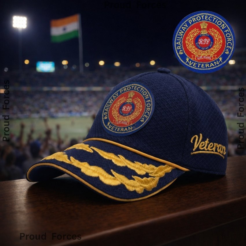 RPF Flag Officers’ Veteran Baseball Cap (Blue Color) - Premium Quality
