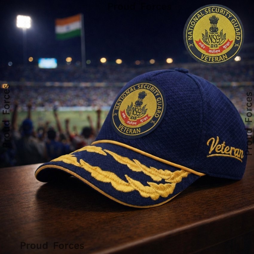 NSG Flag Officers’ Veteran Baseball Cap (Blue Color) - Premium Quality