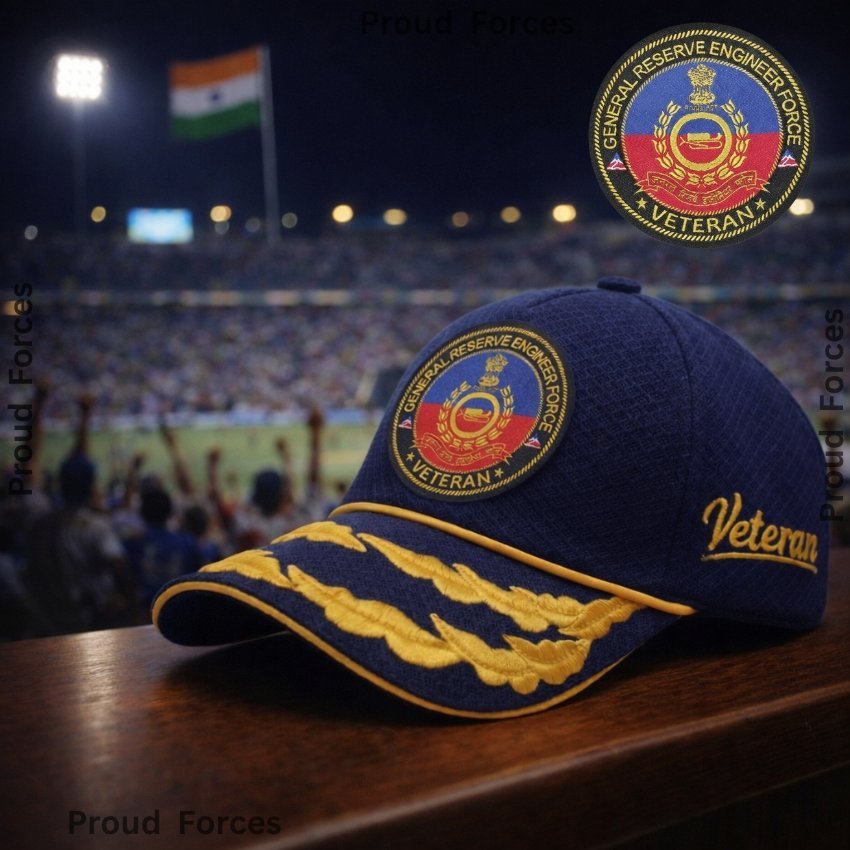 Premium Quality GREF Flag Officers’ Veteran Baseball Cap (Blue Color)