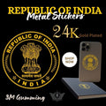 Republic of India 24K Gold Plated Metal Sticker (Premium Quality) – Pack of 4
