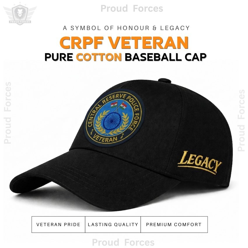 CRPF Veteran Pure Cotton Cap