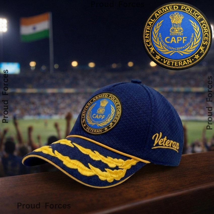 CAPF Flag Officers’ Veteran Baseball Cap (Blue Color)- Premium Quality