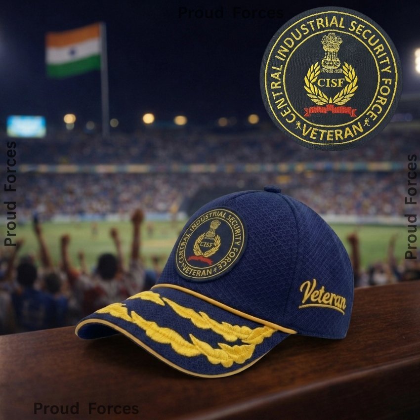 CISF Flag Officers’ Veteran Baseball Cap (Blue Color) - Premium Quality