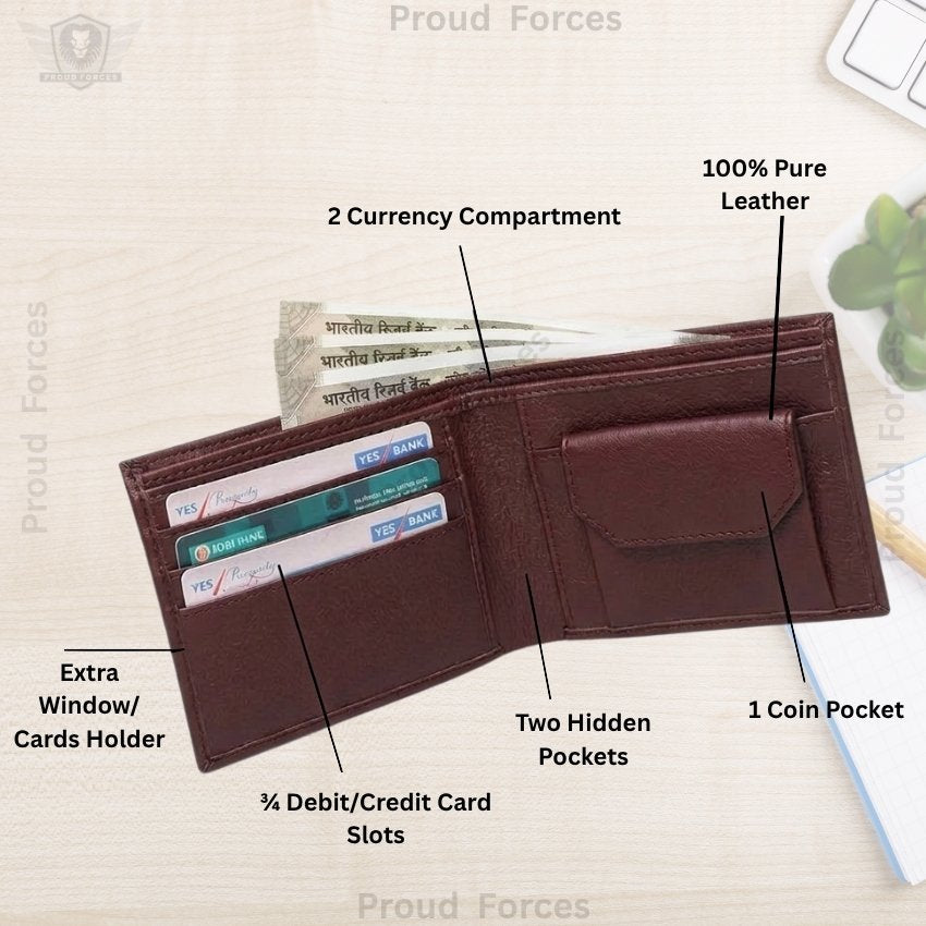 Advocate Brown Leather Wallet for Men (Premium Classic Edition)