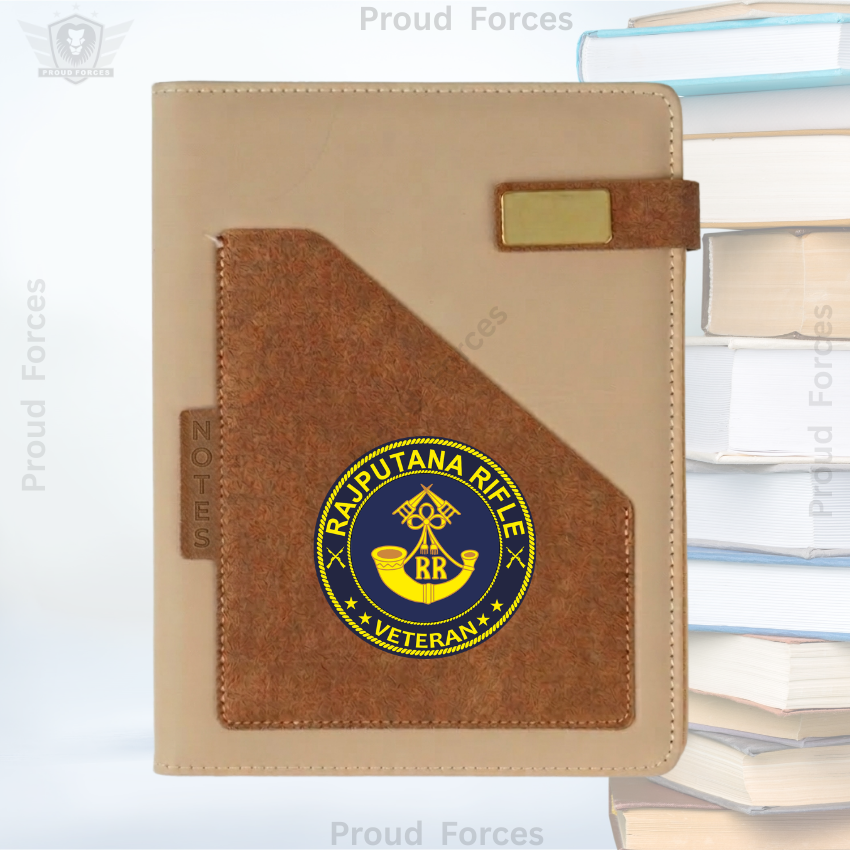 Rajputana Rifle Veteran Office Notebook with Phone & Pen Holder