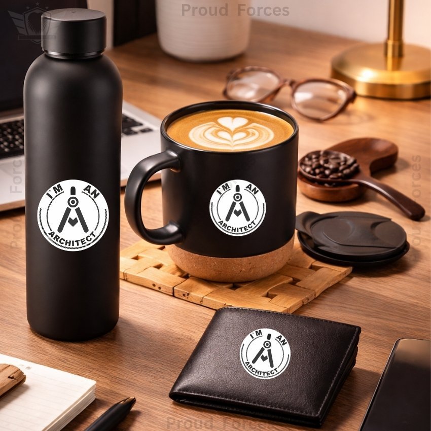 Architect Premium Combo Pack of 3 – Bottle, Coffee Mug & Leather Wallet