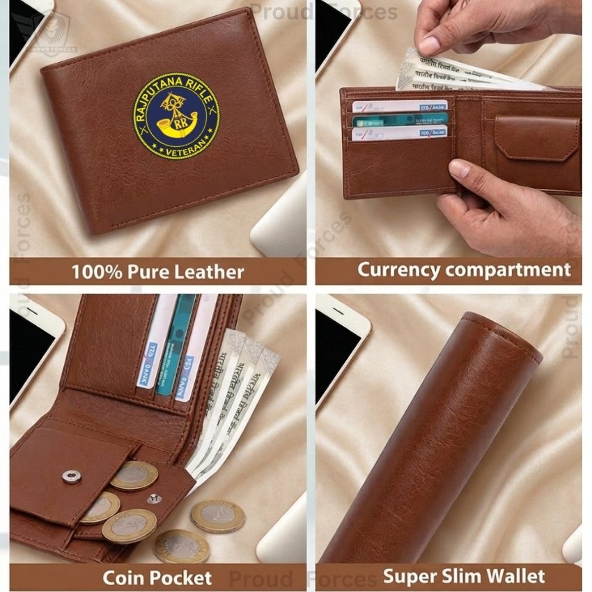 Rajputana Rifle Veteran Brown Leather Wallet for Men (Premium Classic Edition)
