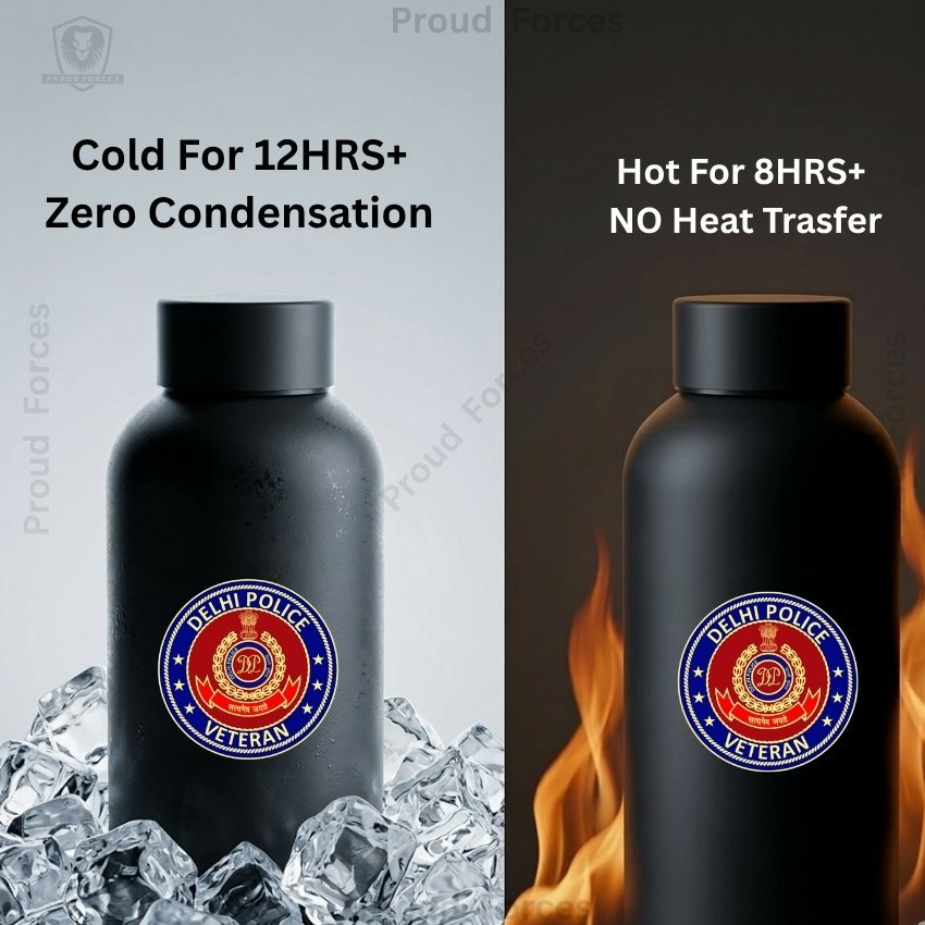 Delhi Police Veteran Insulated Water Bottle
