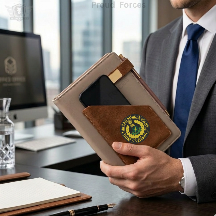 ITBP Veteran Office Notebook with Phone & Pen Holder