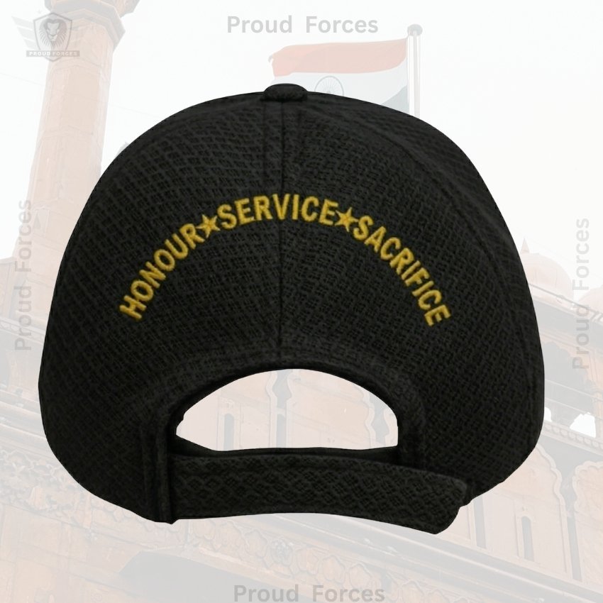Indian coast guard Proudly Veteran Baseball Cap (Black Color) -Premium Quality