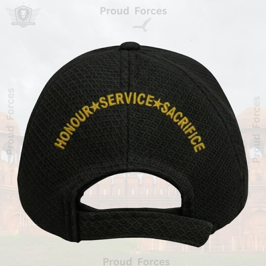 Republic of India Proudly Veteran Baseball Cap (Black Color) – Premium Quality