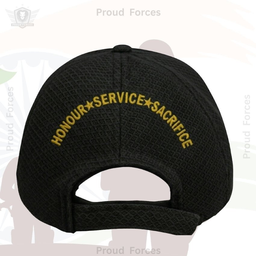 Police Service Officers’ (Black Color) Baseball Cap for Veterans - Premium Quality