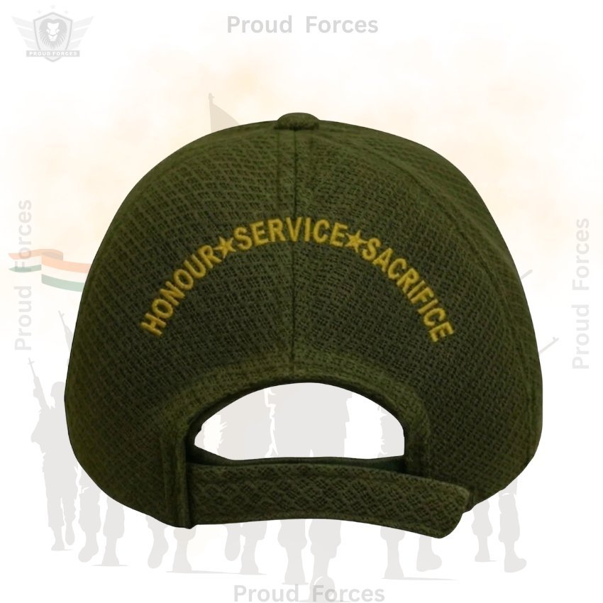 Army Officers’ Veteran Baseball Cap (Olive Green Color)- Premium Quality