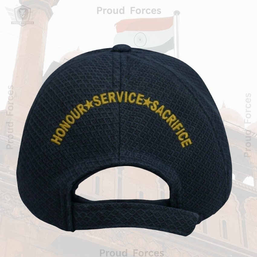 Indian coast guard  Proudly Veteran Baseball Cap (Blue Color) -Premium Quality