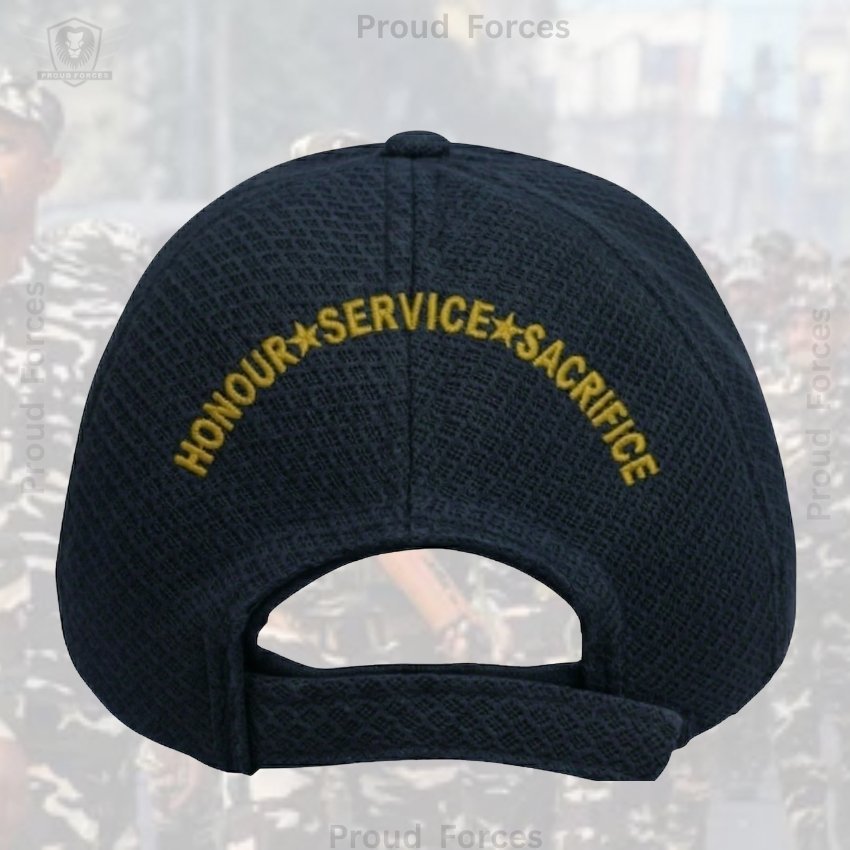 CRPF Proudly (Blue Color) Baseball Cap for Veterans -Premium Quality