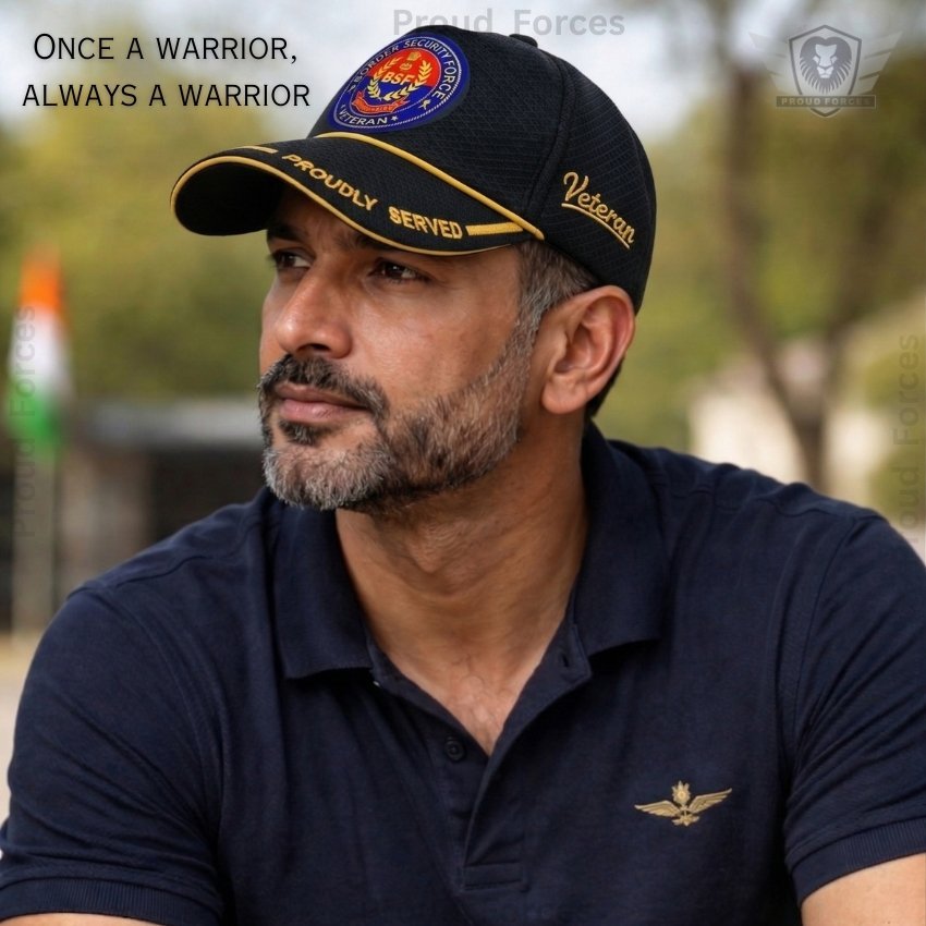BSF (Black) Proudly Served Baseball Cap for Veterans -Premium Quality