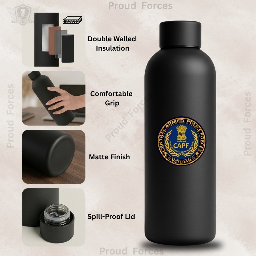 CAPF Veteran Insulated Water Bottle