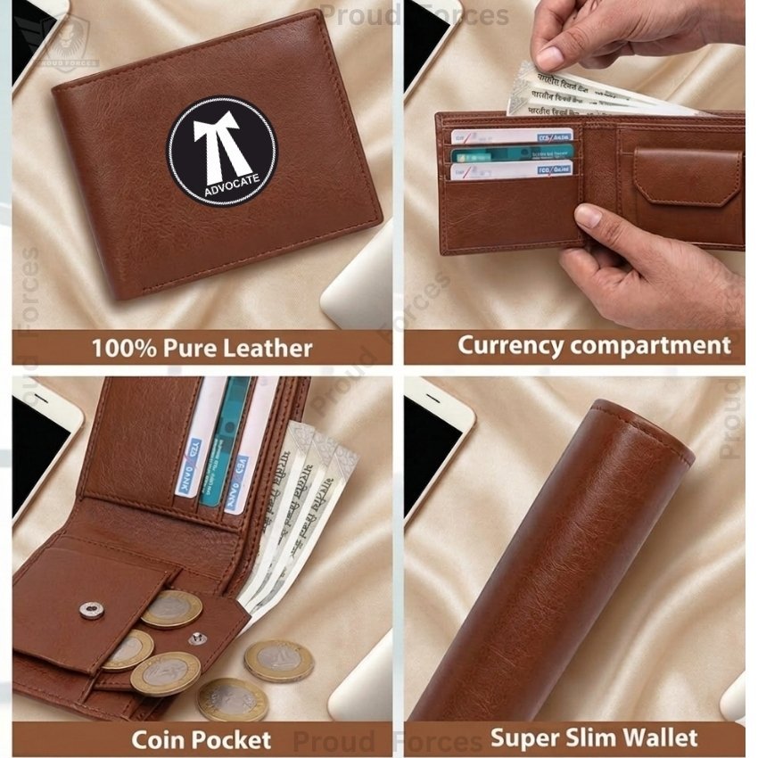 Advocate Brown Leather Wallet for Men (Premium Classic Edition)