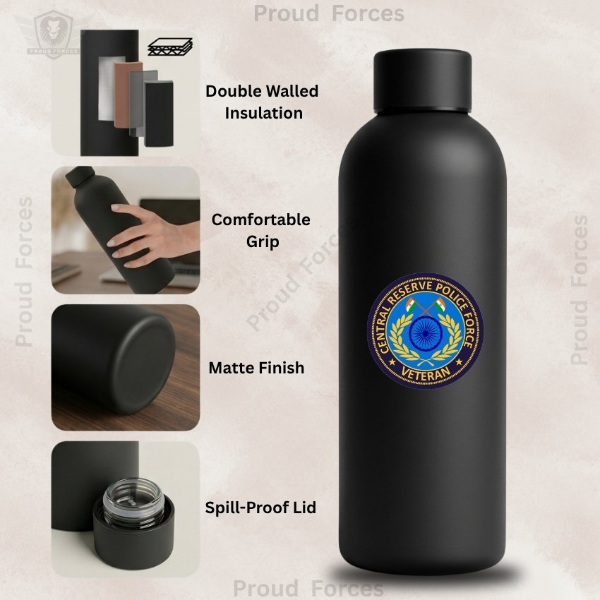 CRPF Veteran Insulated Water Bottle