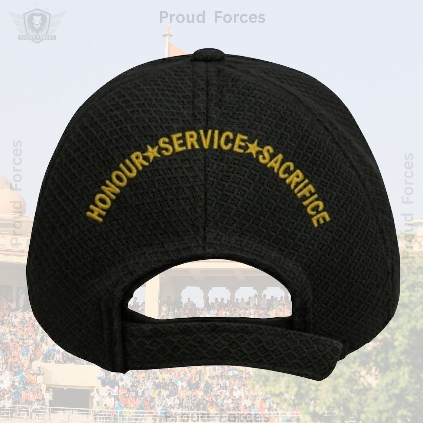 CISF Proudly Veteran Baseball Cap (Black Color)- Premium Quality