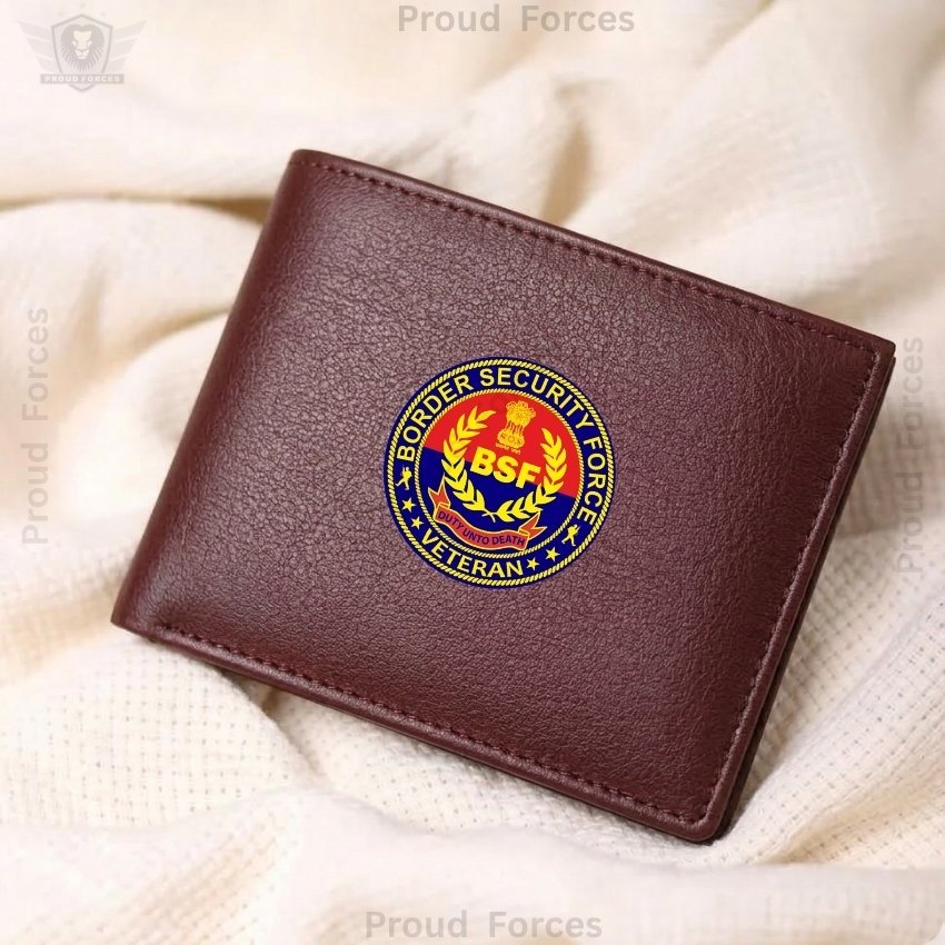 BSF Veteran Brown Leather Wallet for Men (Premium Classic Edition)