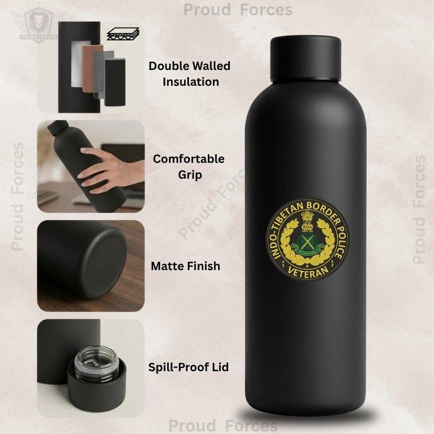 ITBP (Indo-Tibetan Border Police) Veteran Insulated Water Bottle