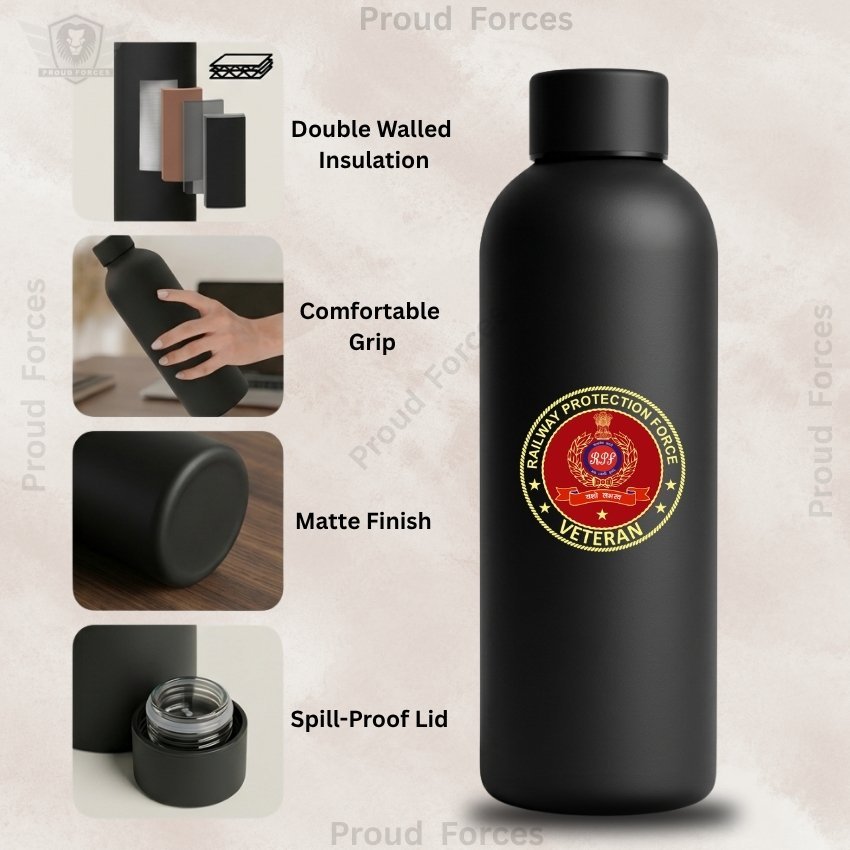 RPF (Railway Protection Force) Veteran Insulated Water Bottle