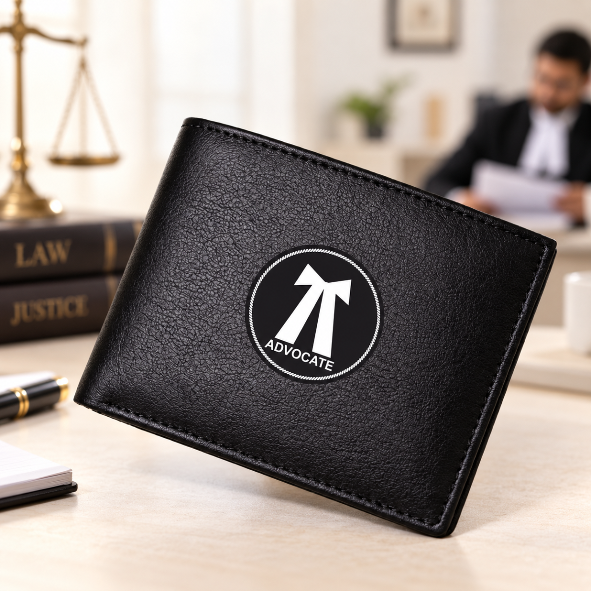 Advocate Black Leather Wallet for Men (Premium Classic Edition)