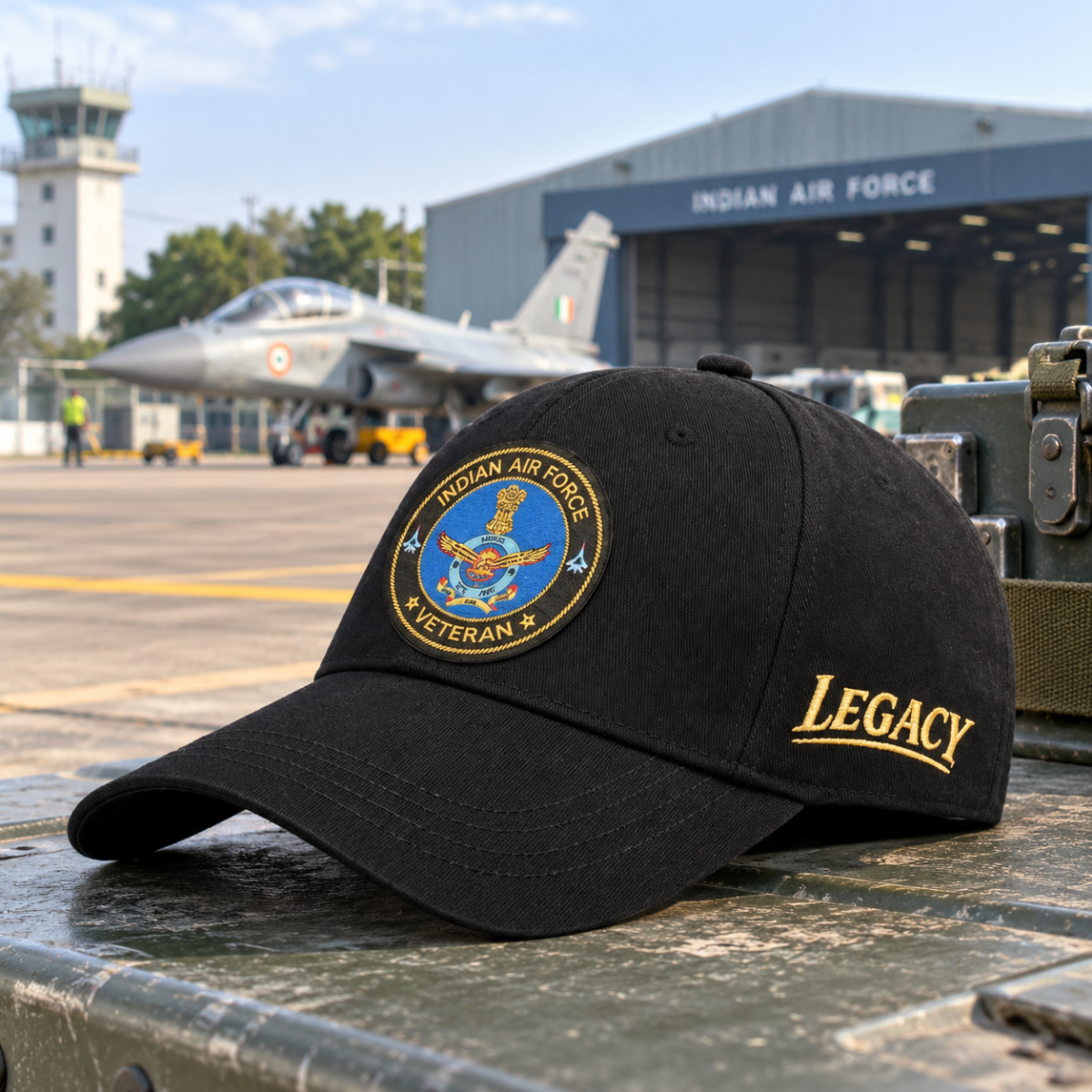 Indian Air Force Veteran Pure Cotton Cap