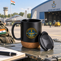 Indian Air Force Veteran Matte Finish Coffee Mug with Cork Base