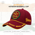 Assam Rifles Proudly Baseball Cap for Veterans(Maroon Color)- Premium Quality