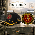 Indian Army Officer Veteran Cap & Sticker Combo