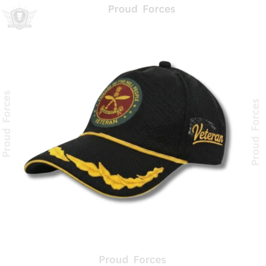 Assam Refles Officer Veteran Cap & Sticker Combo