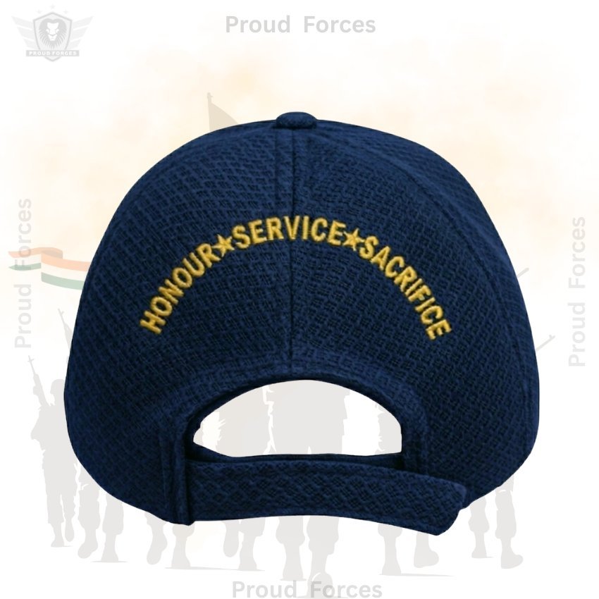Indian Army Officers'  Veteran Baseball Cap (Blue Color) - Premium Quality