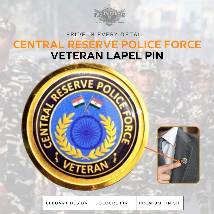 Premium Quality CRPF Blazer Lapel Pin