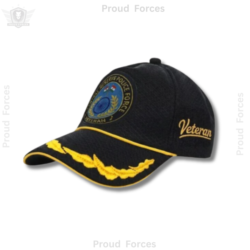 CRPF Officer Veteran Cap & Sticker Combo