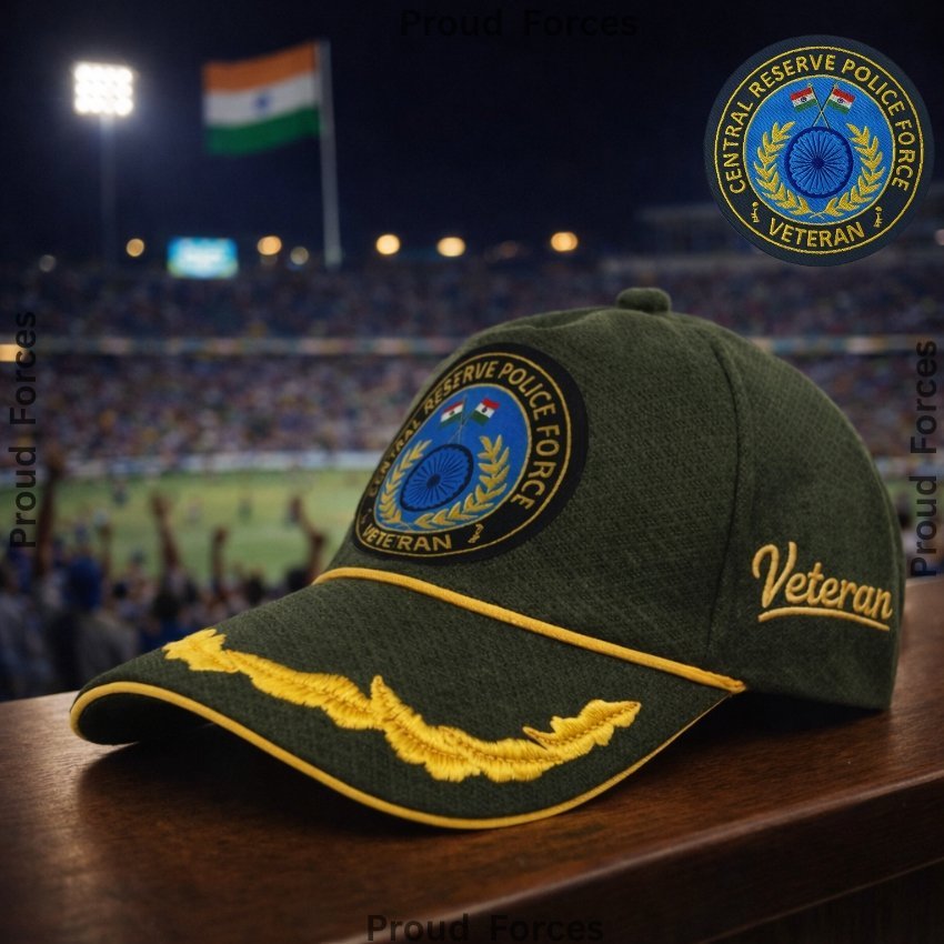 CRPF Officers’(Olive Green Color) Baseball Cap for Veterans -Premium Quality