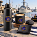 Indian Navy Veteran Premium Combo Pack of 3 – Bottle, Coffee Mug & Leather Wallet