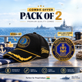 Indian Navy Officer Veteran Cap & Sticker Combo
