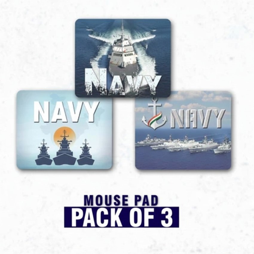 Premium Quality Indian Navy Mouse Pad – Pack of 3