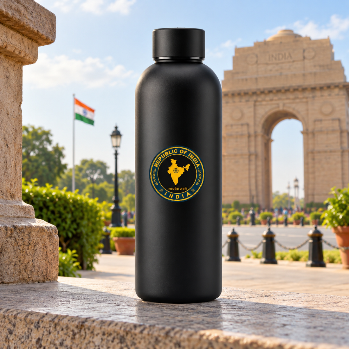 Republic of India Insulated Water Bottle
