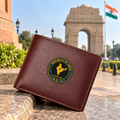 Republic of India Brown Leather Wallet for Men (Premium Classic Edition)